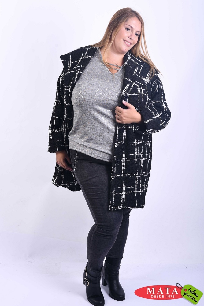 Abrigo mujer tallas 21814 - Ropa mujer tallas grandes, Abrigo, Chaquetones, Ropa mujer tallas grandes, Ofertas Ropa de - Modas Tallas Grandes