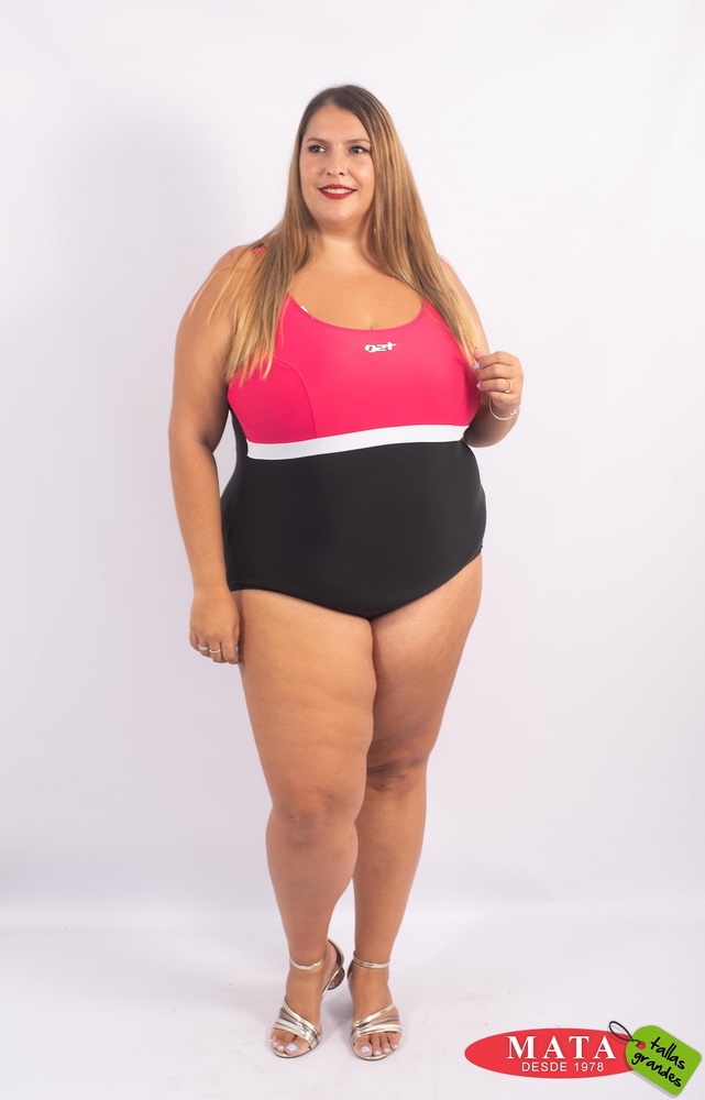 Bañador piscina mujer 23056 - Ropa mujer tallas grandes, de Baño, Ver Bañadores, Ropa mujer tallas grandes, Novedad Tallas Grandes Mujer - Modas Mata Tallas Grandes