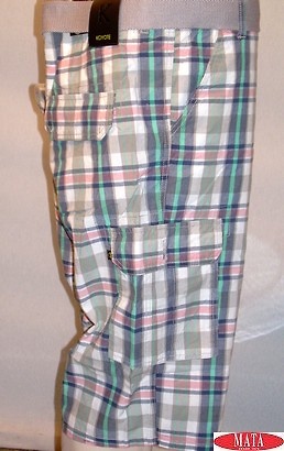 Bermuda hombre cuadros tallas grandes 10775 