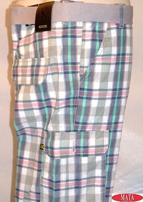 Bermuda hombre cuadros tallas grandes 10775 
