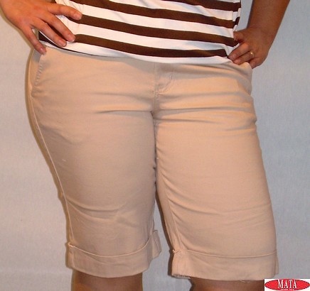 Bermuda BEIG mujer tallas grandes 04840 