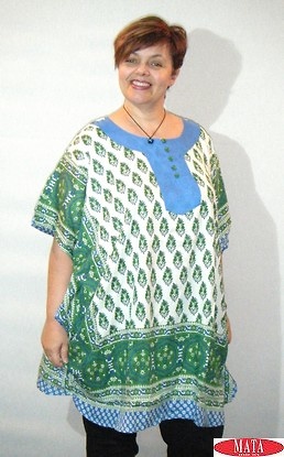 Blusa mujer turquesa 17361 