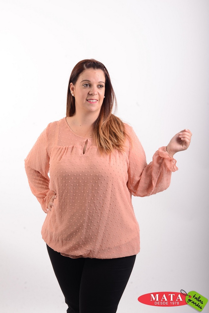 Blusa mujer diversos colores 20534 Ropa mujer tallas grandes Blusas Blusas Casuales Ropa mujer tallas grandes Ofertas Ropa de Mujer Modas Mata
