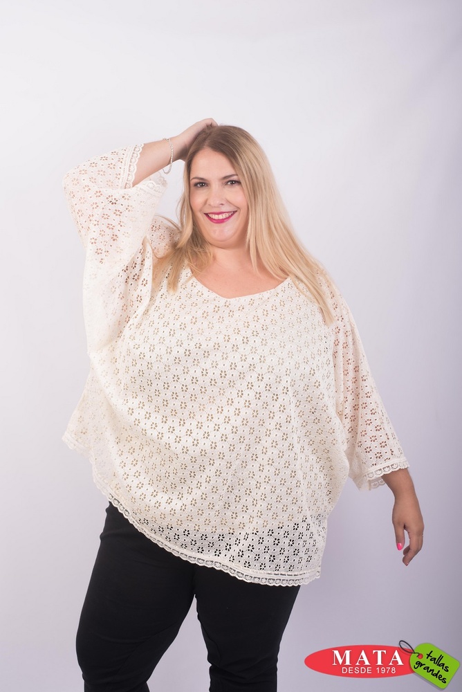 Blusa mujer tallas grandes 23579 - Ropa mujer tallas grandes, Blusas, Blusas Casuales, Ropa grandes, Novedad Tallas Grandes Mujer, Ropa mujer tallas grandes, Ofertas Ropa de - Modas Mata Tallas Grandes