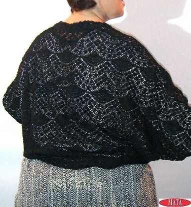 Bolero mujer negro 14778 