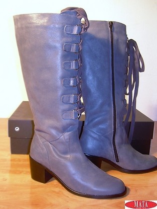 Botas mujer gris ancho especial 13245 