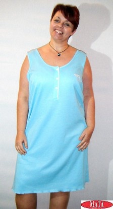 Camisón mujer azul turquesa 06294 