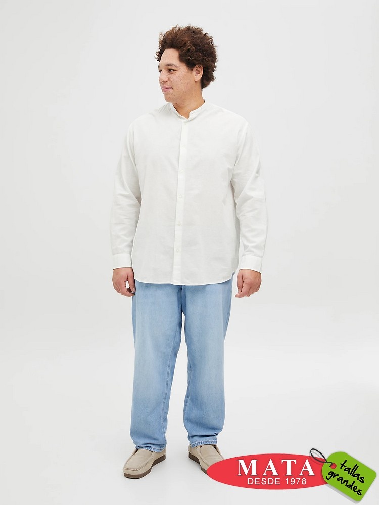 Camisa cuello mao hombre 26634 