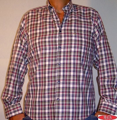 Camisa hombre cuadros tallas grandes 11210 