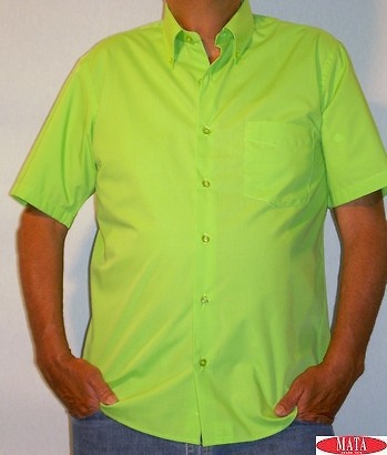 Camisa VERDE hombre tallas grandes 10658 