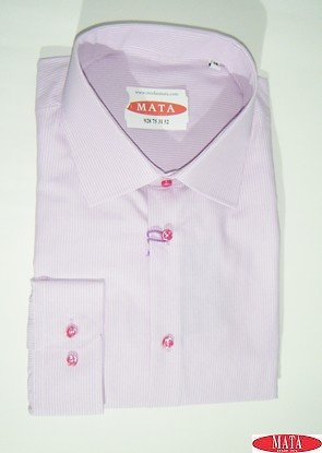 Camisa hombre rosa 17444 