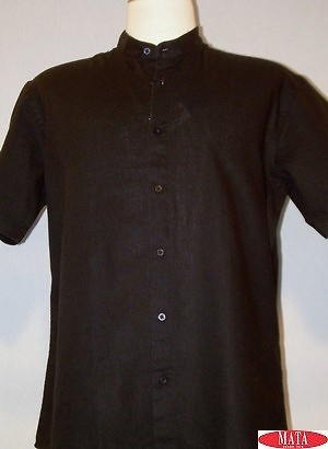 Camisa hombre negro 08572 