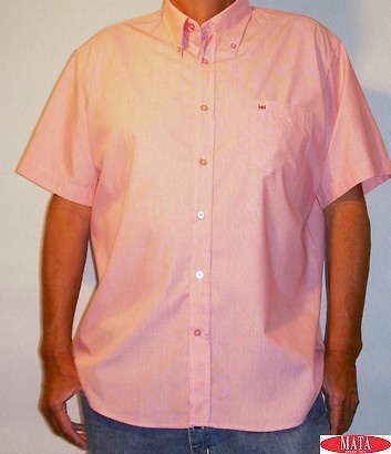 Camisa hombre rosa tallas grandes 10925 