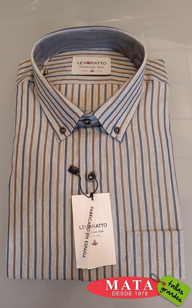 Camisa hombre tallas grandes 26185 