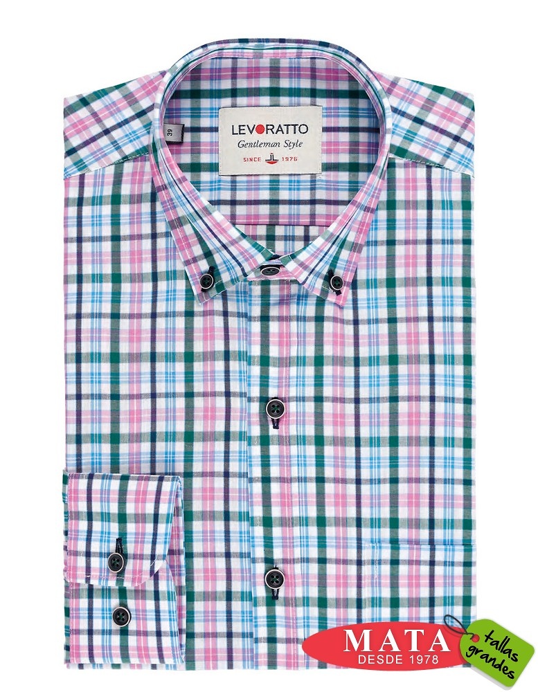 Camisa hombre tallas grandes 26313 