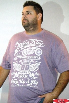 Camiseta hombre lila 17159 
