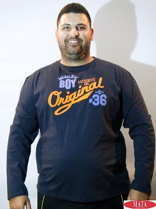 Camiseta hombre tallas grandes 16014 
