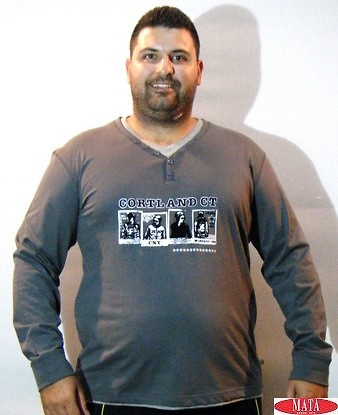 Camiseta hombre tallas grandes 16016 