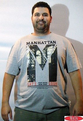 Camiseta hombre tallas grandes 16613 