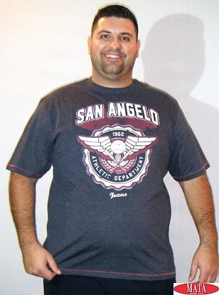 Camiseta hombre tallas grandes 16836 