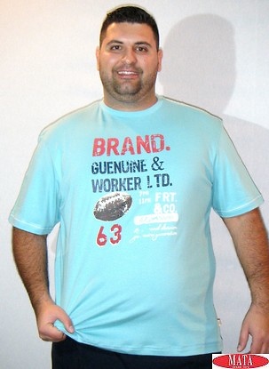 Camiseta hombre tallas grandes 16839 