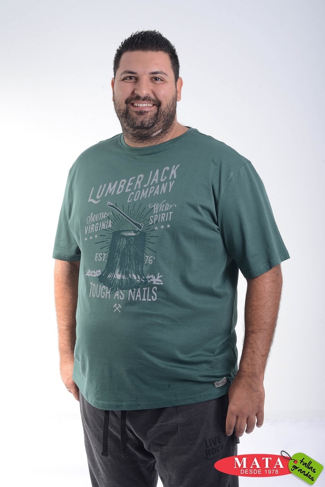 Camiseta hombre tallas grandes 20587 - Ropa tallas grandes, hombre tallas grandes, Ofertas Ropa de Hombre - Modas Mata Tallas Grandes
