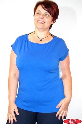 Camiseta mujer azul 15293 