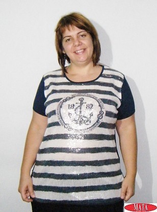 Camiseta mujer marino 17426 