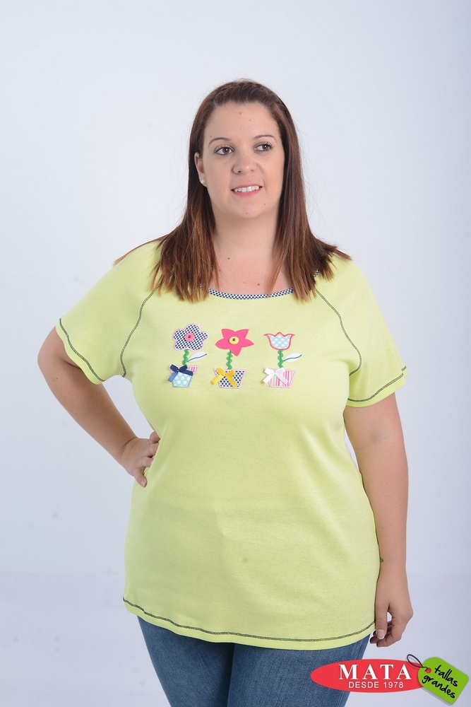 Camiseta mujer tallas grandes 21080 