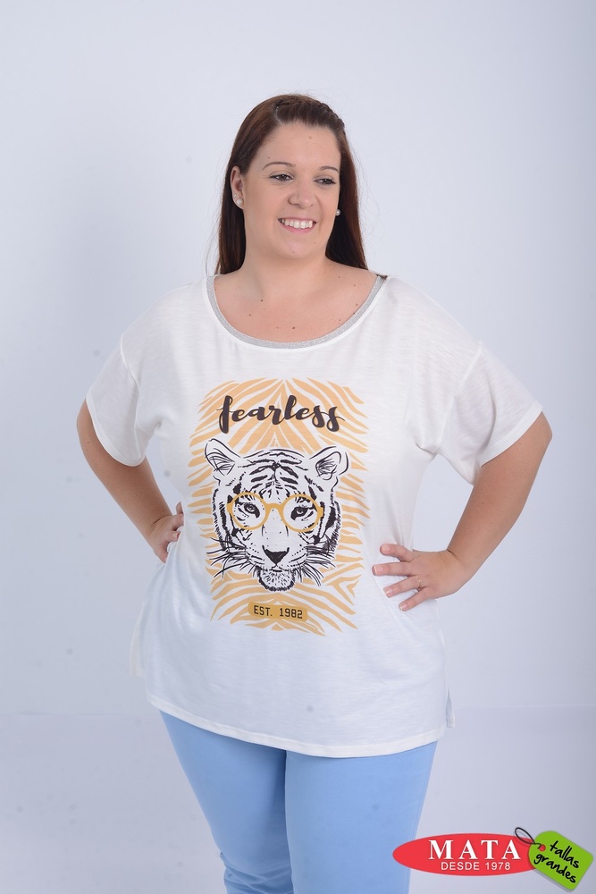 Camiseta mujer tallas grandes 21143 - Ropa mujer tallas grandes