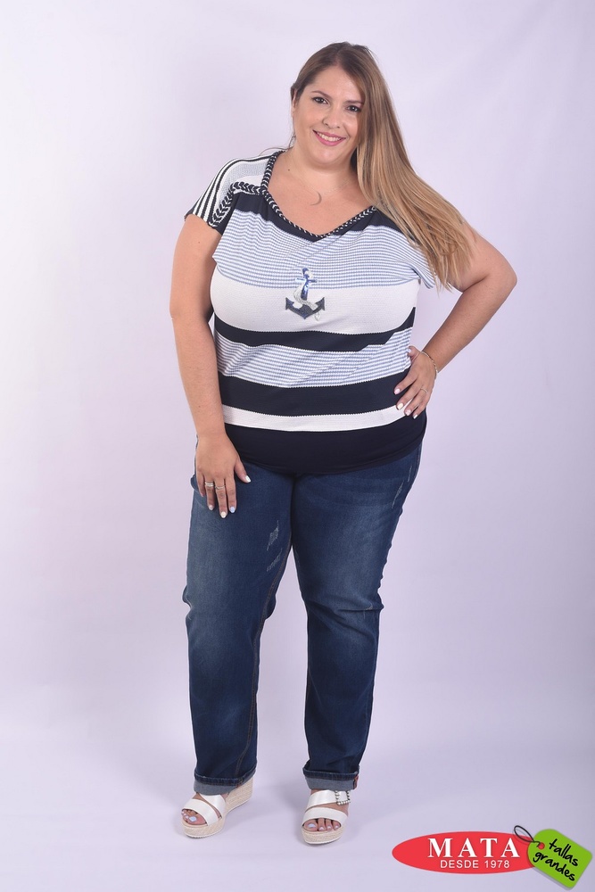 Camiseta mujer tallas grandes 22887 