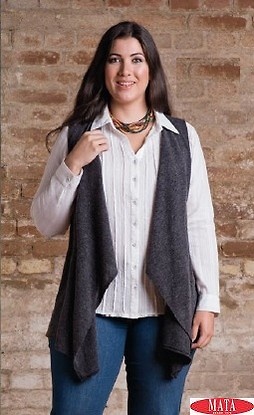 Chaleco mujer tallas grandes 17888 - Ropa mujer tallas grandes, Chalecos, Ropa mujer tallas grandes, Ofertas Ropa de Mujer - Modas Mata Tallas