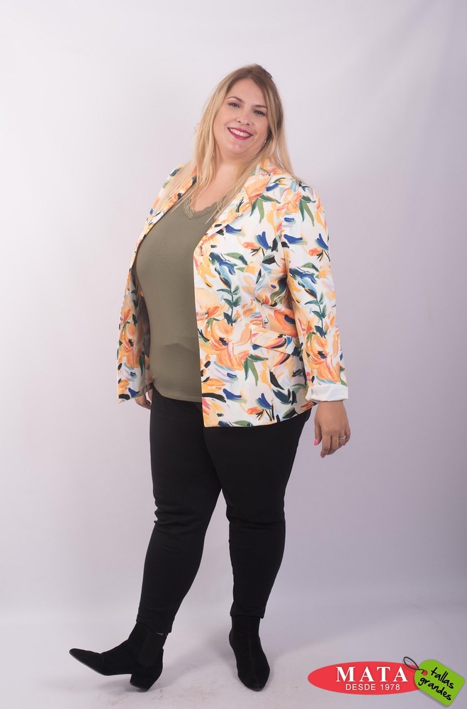 Chaqueta mujer tallas grandes 23606 