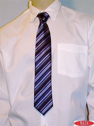 Corbata tallas grandes hombre malva rayas 09626 