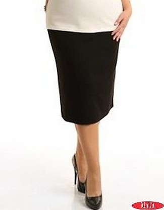 Falda mujer tallas grandes negro 12725 