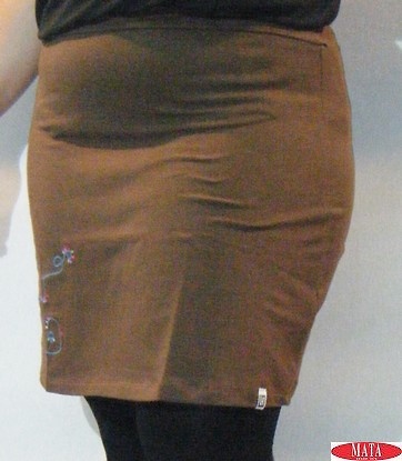 Falda marrón 17978 