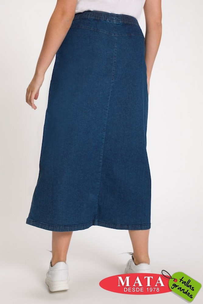 Falda vaquera mujer tallas grandes 25451 