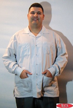 Guayabera gris hombre 14891 