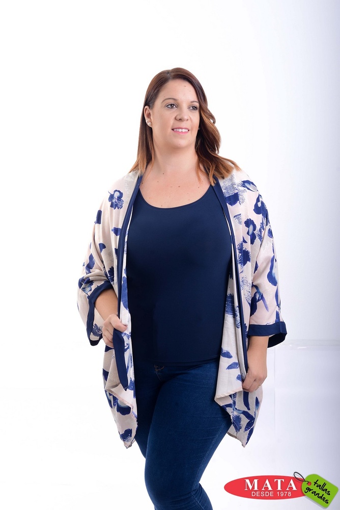 En particular toda la vida Forma del barco Kimono mujer 20789 - Ropa mujer tallas grandes, Abrigo, Chaquetas, Ropa mujer  tallas grandes, Novedad Tallas Grandes Mujer, Ropa mujer tallas grandes,  Ofertas Ropa de Mujer - Modas Mata Tallas Grandes