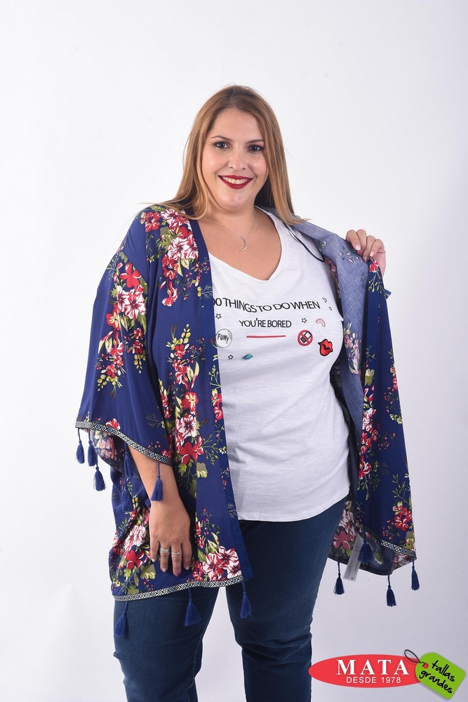 Kimono mujer - Ropa tallas grandes, Abrigo, Chaquetas, Ropa mujer grandes, Novedad Tallas Grandes Mujer - Modas Mata Tallas Grandes