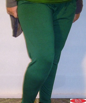 Legging mujer verde tallas grandes 10716 