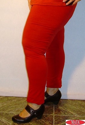 Legging mujer naranja tallas grandes 13285 