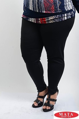 Legging mujer tallas grandes negro 19513 