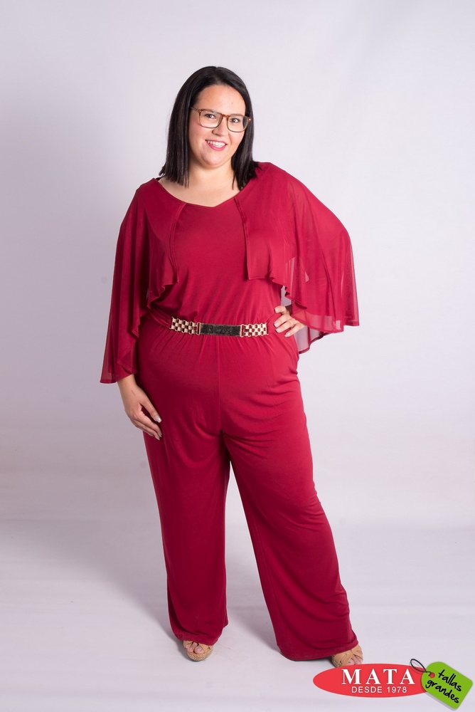 Mono mujer 20677 - Ropa mujer tallas grandes, Novedad Tallas Grandes Mujer, Ropa tallas Monos, Ropa mujer tallas grandes, Fiesta, Ropa mujer tallas grandes, Ofertas Ropa de Mujer - Modas