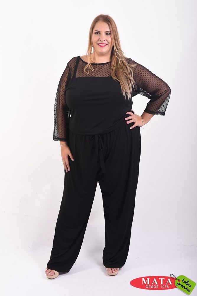 Mono mujer tallas grandes 20675 Ropa mujer tallas Monos, Ropa mujer tallas grandes, Fiesta, Ropa mujer tallas grandes, Ofertas Ropa de Mujer - Modas Mata Tallas Grandes