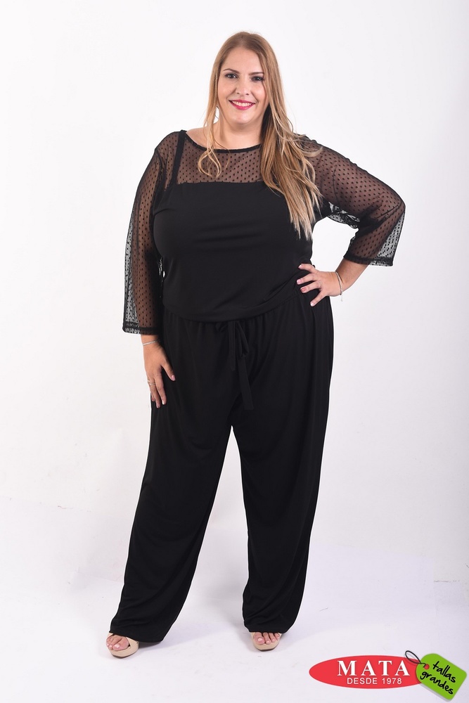 Mono mujer tallas grandes 20675 - Ropa mujer tallas grandes, Monos, Ropa  mujer tallas grandes, Fiesta, Ropa mujer tallas grandes, Ofertas Ropa de