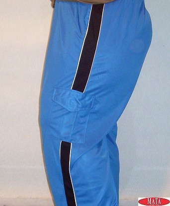 Pantalón hombre azul tallas grandes 07823 