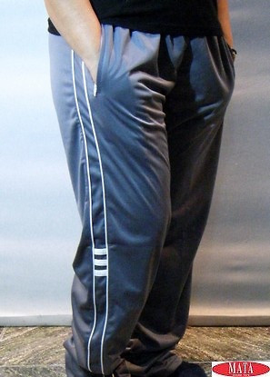Pantalón hombre gris tallas grandes 16480 
