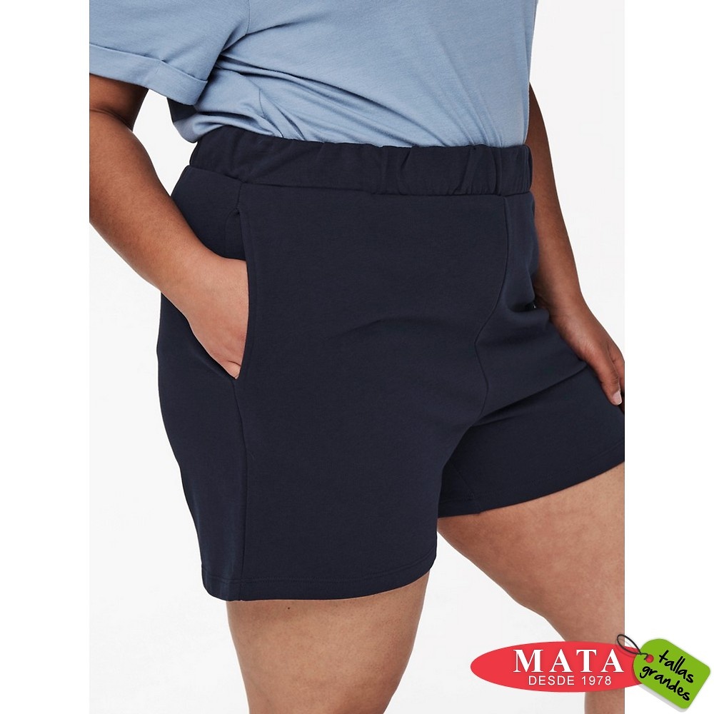 Pantalón corto mujer tallas grandes 24440 