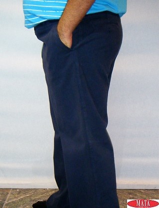 Pantalón azul marino tallas grandes 09430 